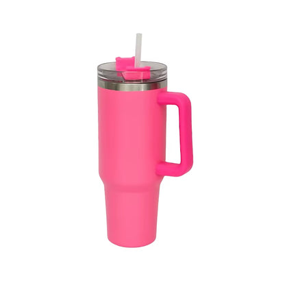 Wholesale Custom Logo 40Oz Stainless Steel Flip Straw Tumbler Leak Proof Vacuum Insulated Coffee Mug Handle Logo Can Accessory