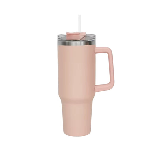 Wholesale Custom Logo 40Oz Stainless Steel Flip Straw Tumbler Leak Proof Vacuum Insulated Coffee Mug Handle Logo Can Accessory