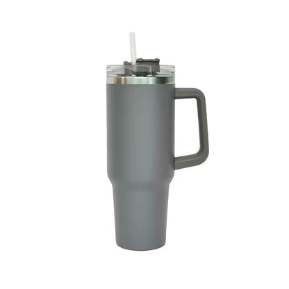 Wholesale Custom Logo 40Oz Stainless Steel Flip Straw Tumbler Leak Proof Vacuum Insulated Coffee Mug Handle Logo Can Accessory